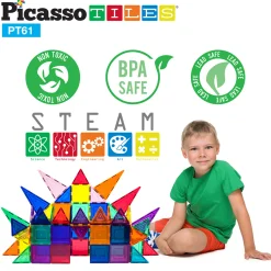 61 bitar*Picasso Tiles Clearance