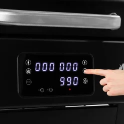 1192 Black 2023 med Gjutjärnsgaller med Inbyggd Termometer & Sidobord*Landmann Sale