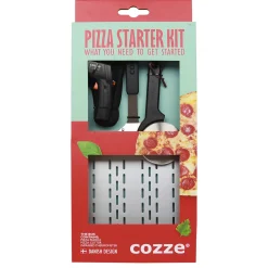 3 Delar Med Pizzaspade, Termometer & Pizzaskärare*Cozze Hot