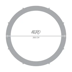 Aero med Skyddsnät 3,66 m*React Discount
