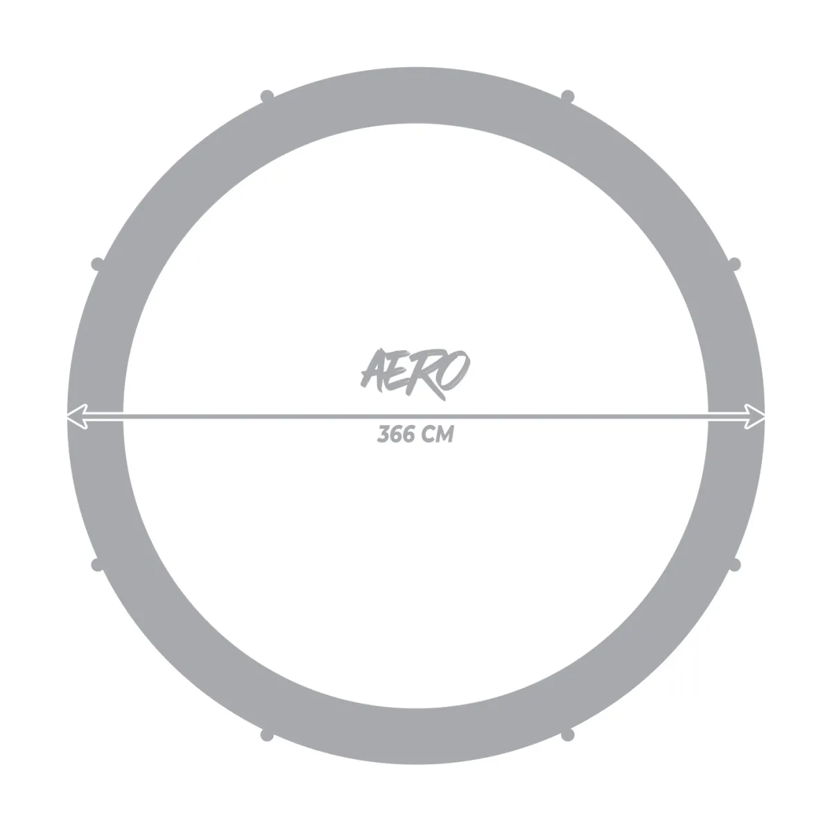 Aero med Skyddsnät 3,66 m*React Discount