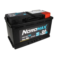 AGM (Start-stopp) 80Ah 800A*Nordmax Sale