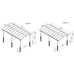 Alpine I Metall För Husbil 3,6x6,5 m*Canopia by Palram Hot