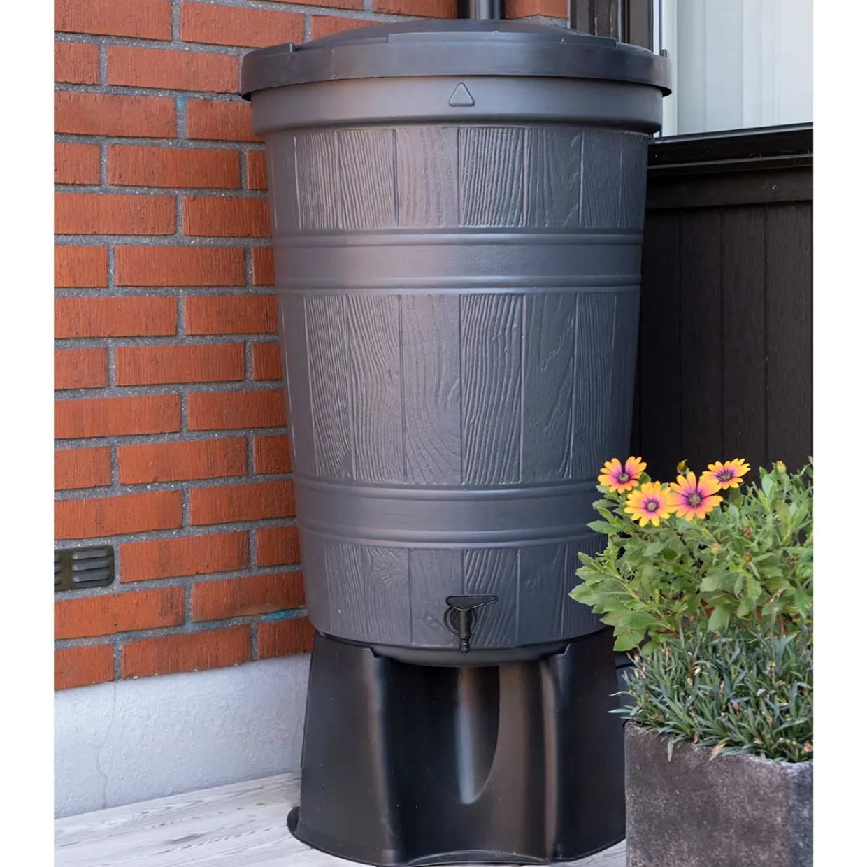 Automatbevattningssystem & Regntunna 200L