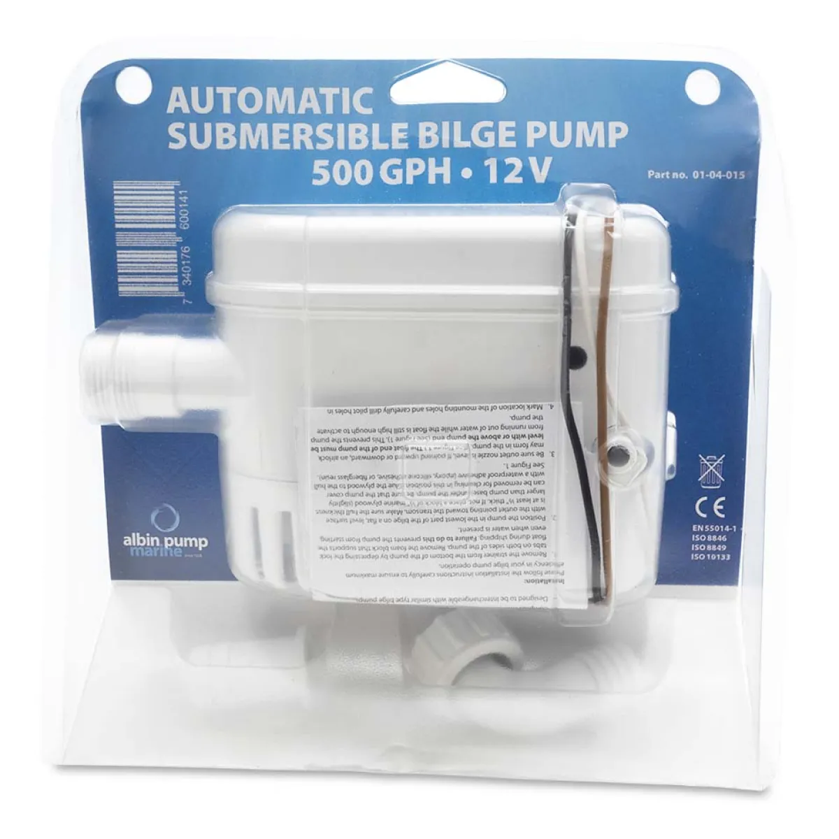 Automatisk 500 GPH 12V*Albin Group Marine New