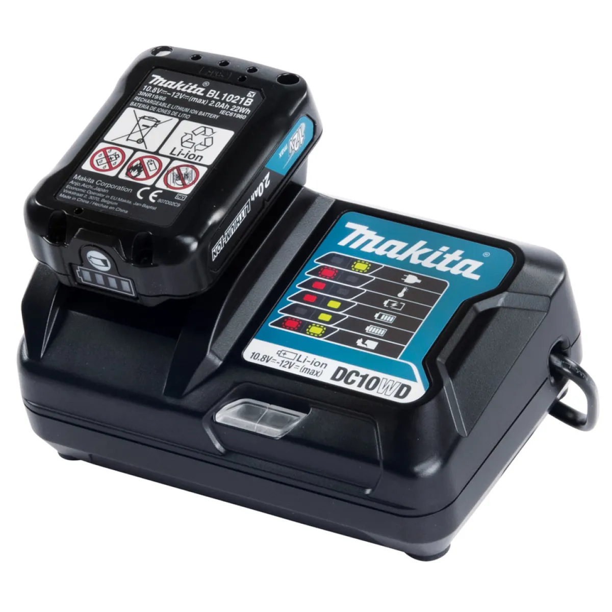191B50-9 12V 2,0 Ah Li-ion Batteri och Laddare*Makita Discount