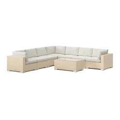 Bahamas utomhus hörnsoffa 7-sits vändbar med bord*Comfort Garden Clearance