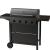 Barbeque 4 Brännare Svart*Dose Clearance