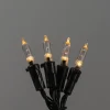 Batteridriven 20st LED-lampor Amber Utomhus med Timer