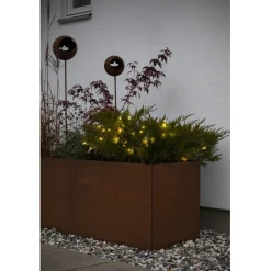 Batteridriven 20st LED-lampor Amber Utomhus med Timer