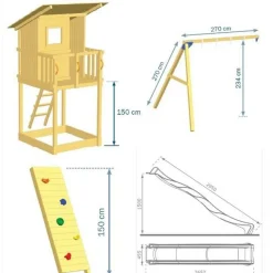Beach Hut Lektorn med Rutschkana & Gunga*Hörby Bruk Outlet