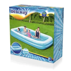 Blå Rektangulär 305 x 183 x 46cm*Bestway