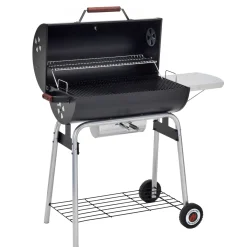 Black Taurus 660 Grilltunna med Justerbart Galler & Avtagbart Sidobord*Landmann Hot