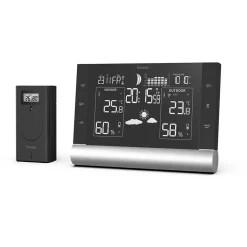 Black Line Plus Trådlös Termometer med WiFi & Frostlarm Svart*Hama Online
