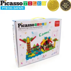 Bristle Blocks 100 Bitar Safari*Picasso Tiles New
