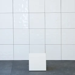 Color Vit Vågig Blank 15X15 cm*Arredo Sale