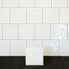 Color Vit Vågig Blank 20x20 cm*Arredo New