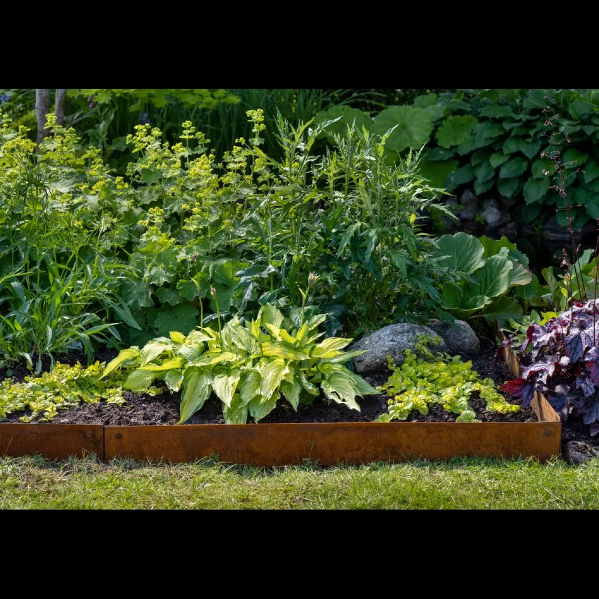 Corten 4-pack Gräskant, 110 cm*Skotte Garden Best