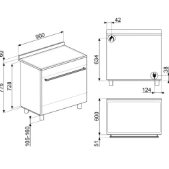 CX91GMBL Concerto Svart Ergonomisk och Smart Design*Smeg Clearance