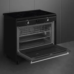 CX91IMBL Svart 90cm med Varmluft och Timerfunktion*Smeg Online