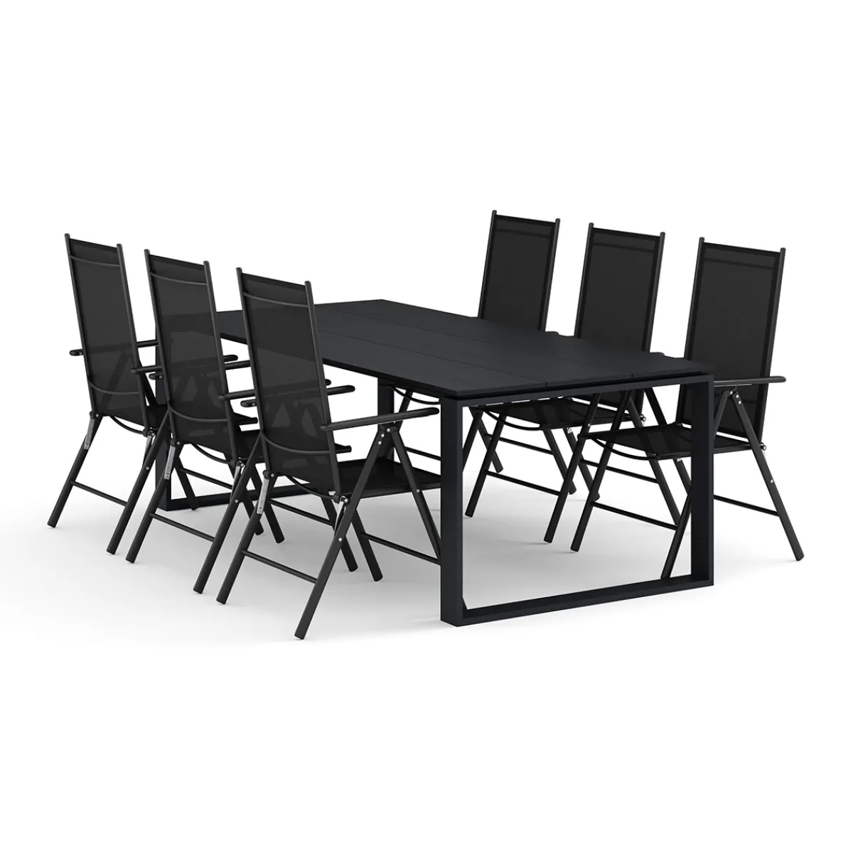 Devon utomhus matgrupp 210x100 cm med 6 Maggie positionsstolar*Comfort Garden Clearance