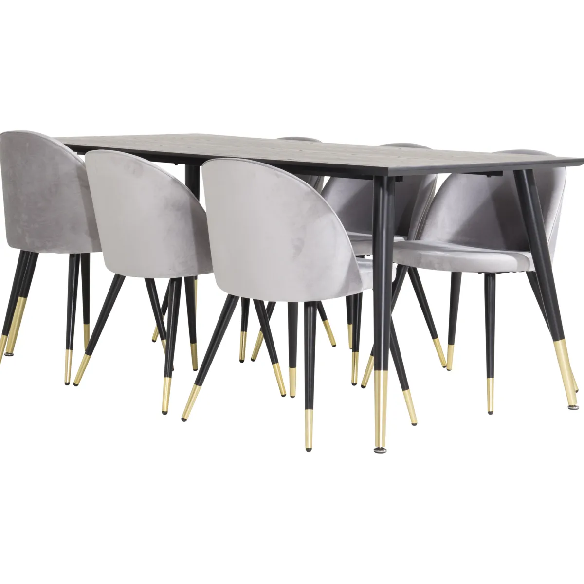 Dipp med 6 Velvet Stolar*Venture Home Hot