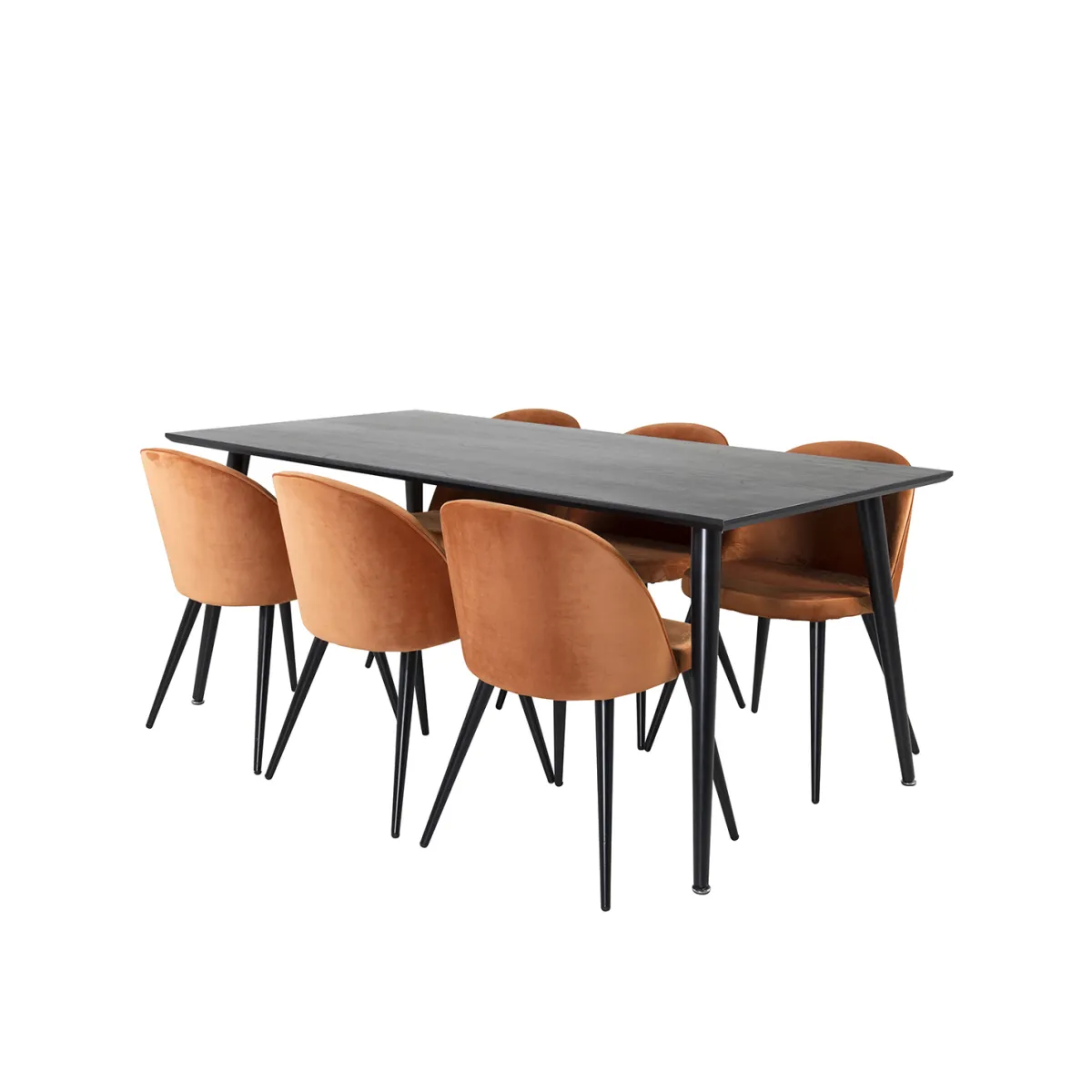 Dipp med 6 Velvet Stolar*Venture Home Hot