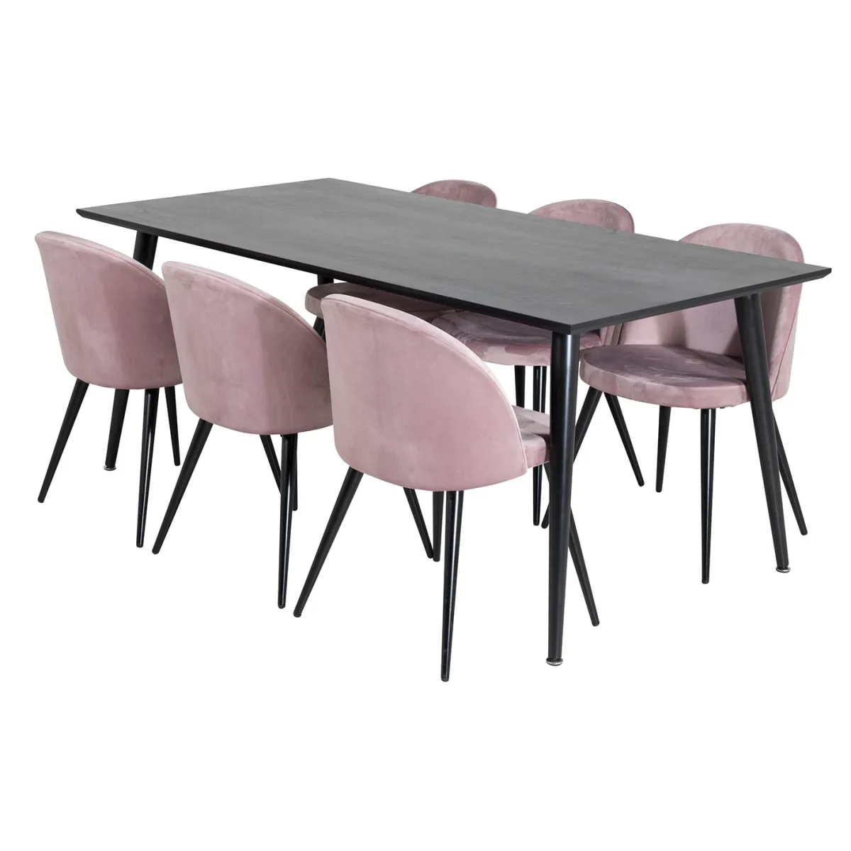 Dipp med 6 Velvet Stolar*Venture Home Hot