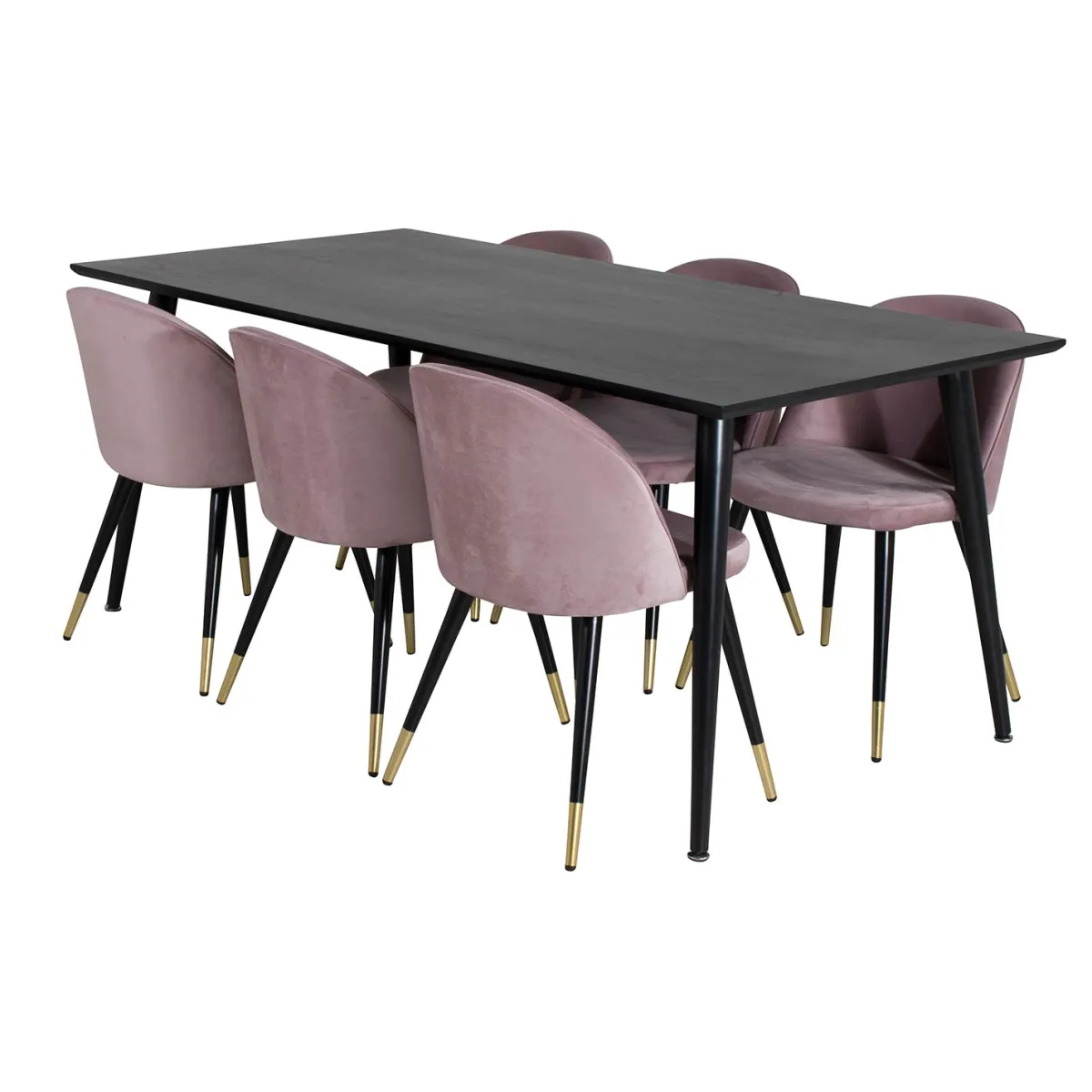 Dipp med 6 Velvet Stolar*Venture Home Hot