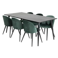 Dipp med 6 Velvet Stolar*Venture Home Hot