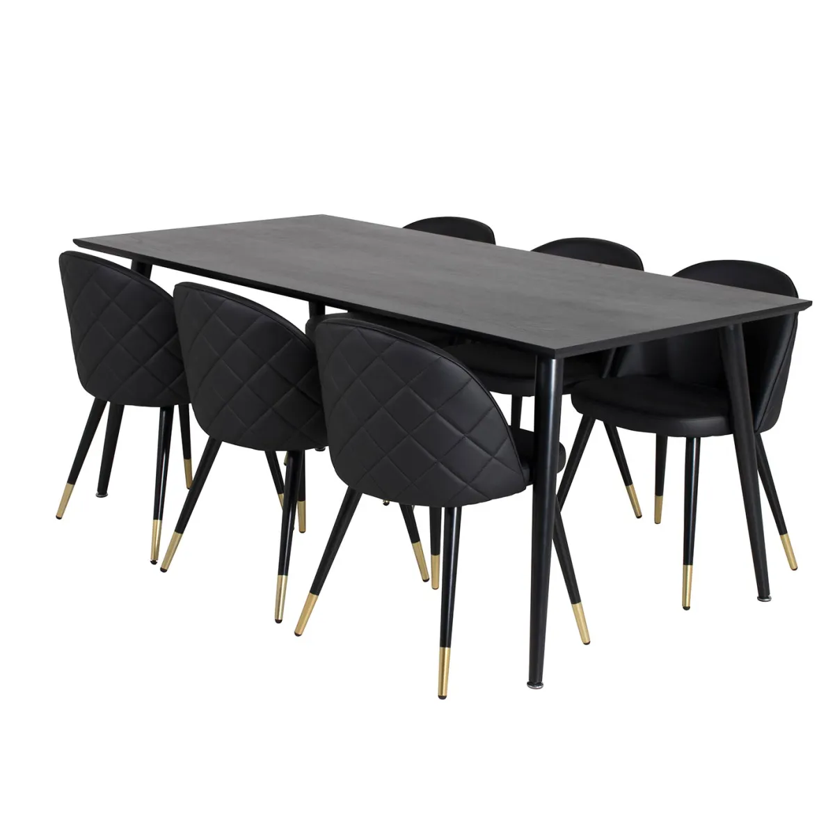 Dipp med 6 Velvet Stolar*Venture Home Hot