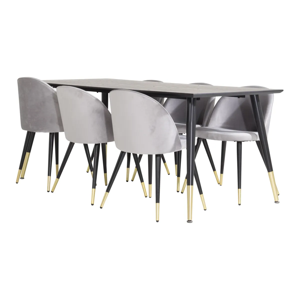 Dipp med 6 Velvet Stolar*Venture Home Hot