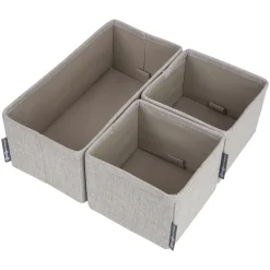 Drawer organizer 3-set Beige*Bigso Box of Sweden Best