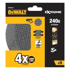DTM3107 125 mm 120G 5-Pack Till Excenterslip*DeWalt Clearance