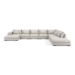 Dubai Large Modulsoffa med Vänster Divan & Linneklädsel*Bloomington Best