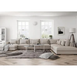 Dubai Large Modulsoffa med Vänster Divan & Linneklädsel*Bloomington Best