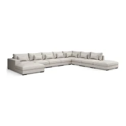 Dubai Large Modulsoffa med Vänster Divan & Linneklädsel*Bloomington Best