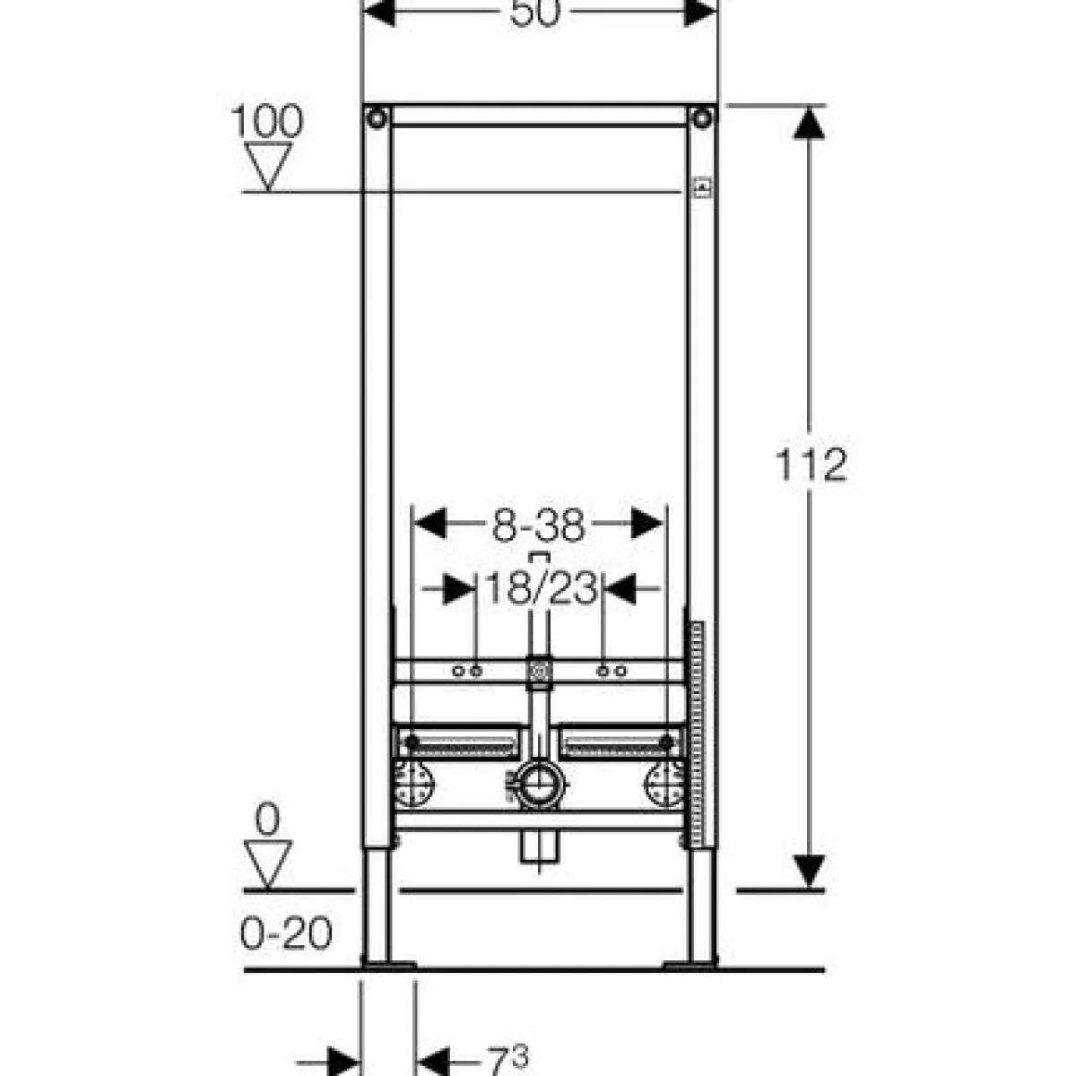Duofix 112 cm*Geberit Sale