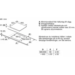 EH61RBEB6E iQ100 Svart 4 Zoner*Siemens Hot