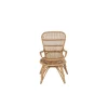 Ella Loungestol i Rotting ink Dyna och Fotpall*Venture Home Outlet
