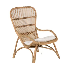 Ella Loungestol i Rotting ink Dyna och Fotpall*Venture Home Outlet