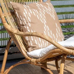 Ella Loungestol i Rotting ink Dyna och Fotpall*Venture Home Outlet