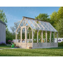 Emilia Fristående med Härdat Säkerhetsglas & Tryckimpregnerat Trä, 8,7 m²*Palmako Outlet