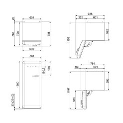 FAB28LWH6 Vit 50's Style*Smeg