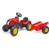 Farmer Country Röd Tramptraktor med Släp*Falk Outlet