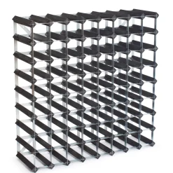 72 Flaskor Påbyggningsbart*Traditional Wine Rack New