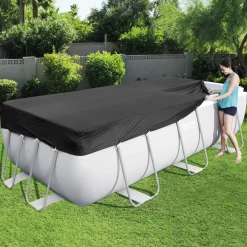 Flowclear PVC Svart 4,12 x 2,01 m Poolskydd*Bestway Online