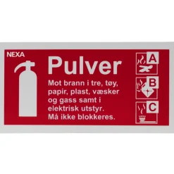 För Pulversläckare BSP-1020*Nexa Online