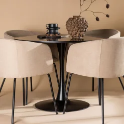 Glade Ø 100 cm med 4 Berit Stolar*Venture Home Discount