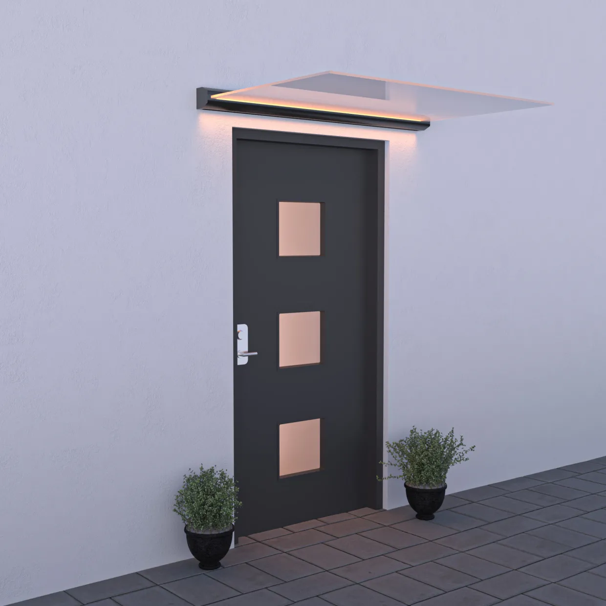 Glas med LED